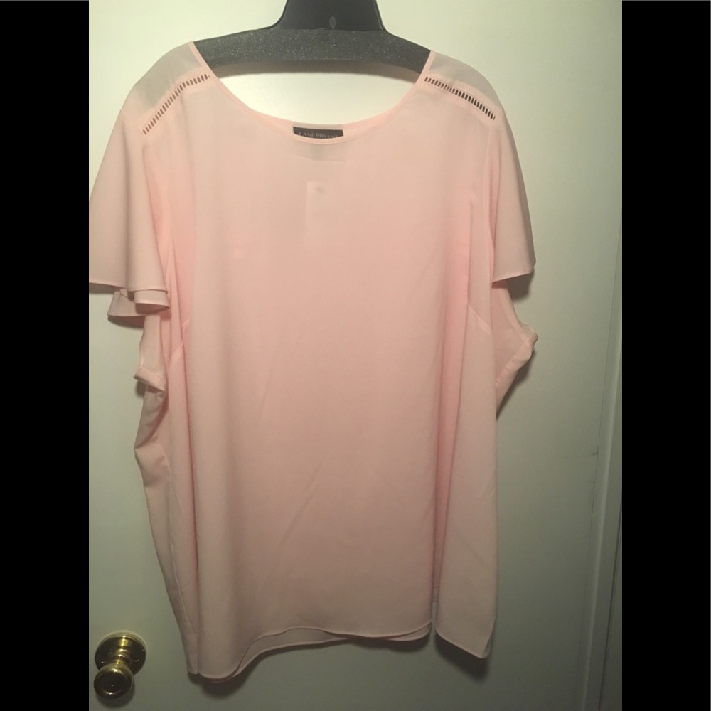 Lane Bryant pale pink dressy top